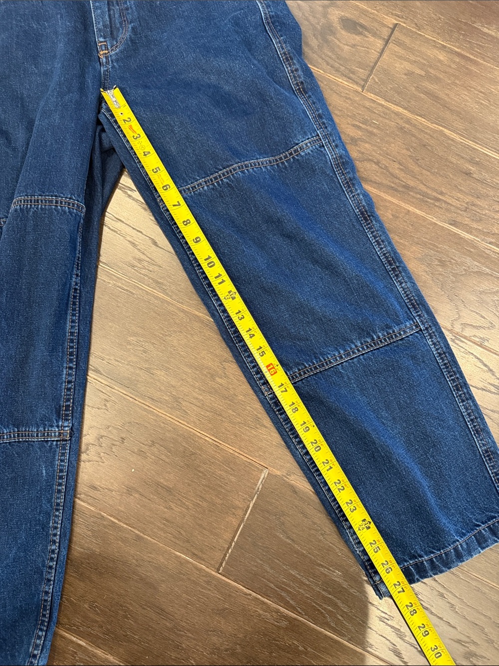 VTG Empyre Baggy Double Knee Skate Jeans Indigo Blue Wash Men’s Size 28 - Picture 8 of 12